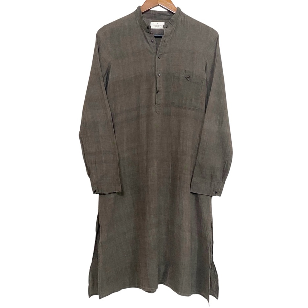 Dosa 100% Organic Khadi Cotton Long Sleeve Mock Neck Dress